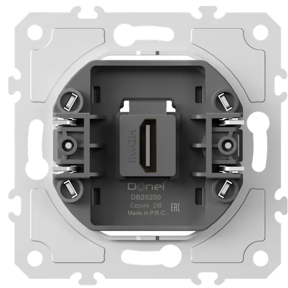 Donel механизм HDMI 2.0a, черный, разъем Type A 180° 4K Full HD @ 60 Hz 3D, HDR, серия DB