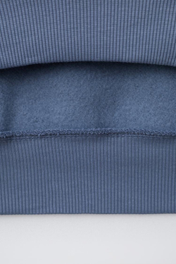 ZARA ТОЛСТОВКА С НАДПИСЬЮ, СЕРО-СИНИЙ