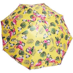 Зонт пляжный D=170см, h-190см «Фламинго» желтый ДоброСад