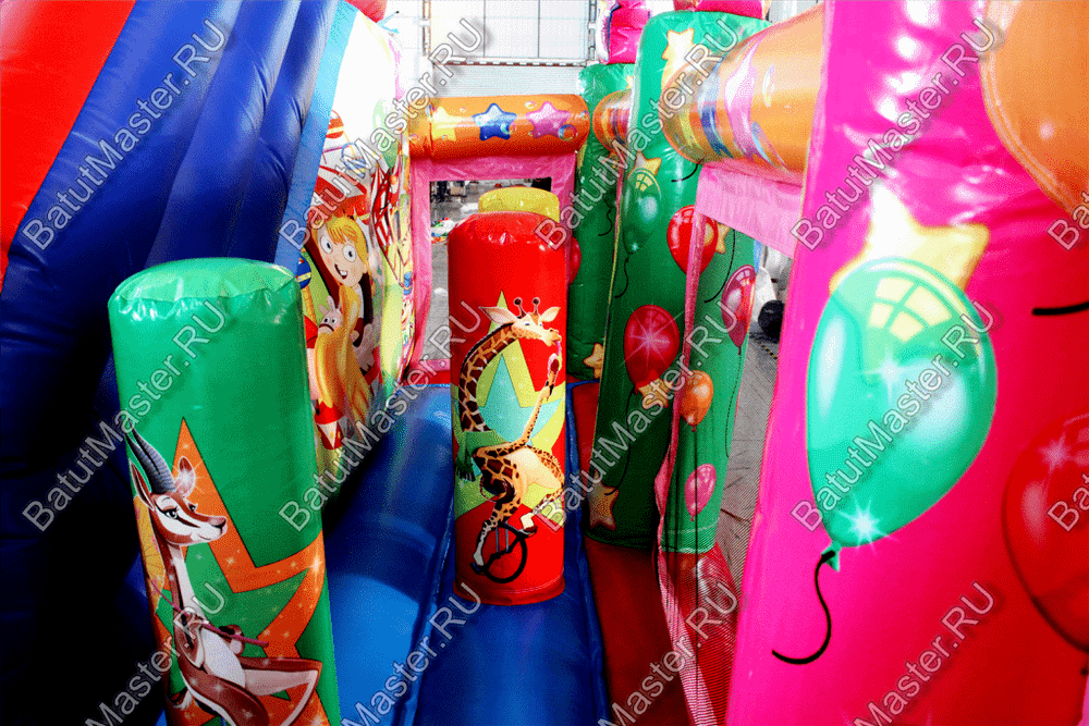 Коммерческий надувной батут "Цирк" 7*5*4 м