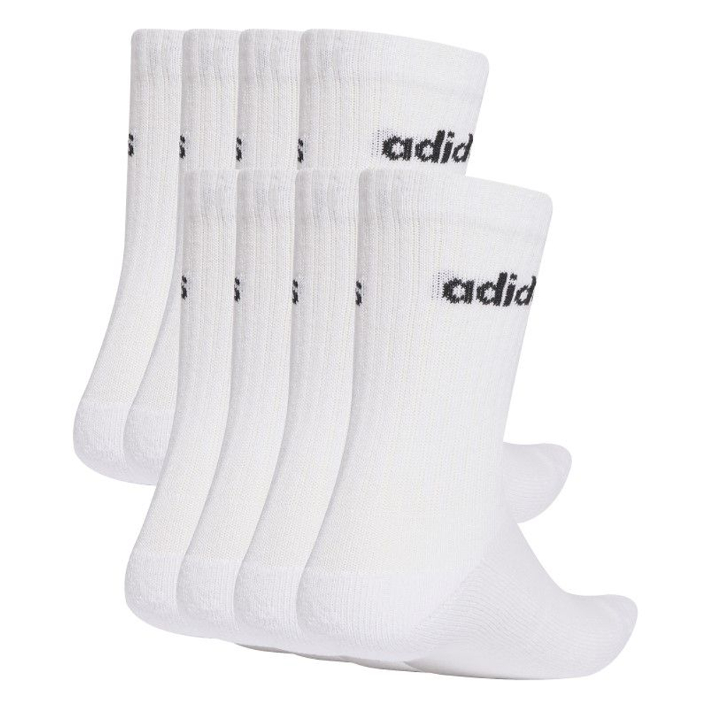 Теннисные носки Adidas Linear Cushioned Crew 10P - white/black