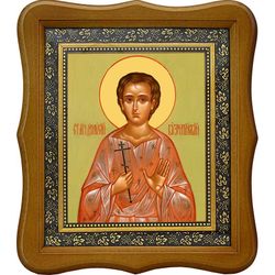 Дионисий Византийский мученик. Икона на холсте.