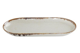 Блюдо овальное 30 см фарфор цвет желтый Seasons