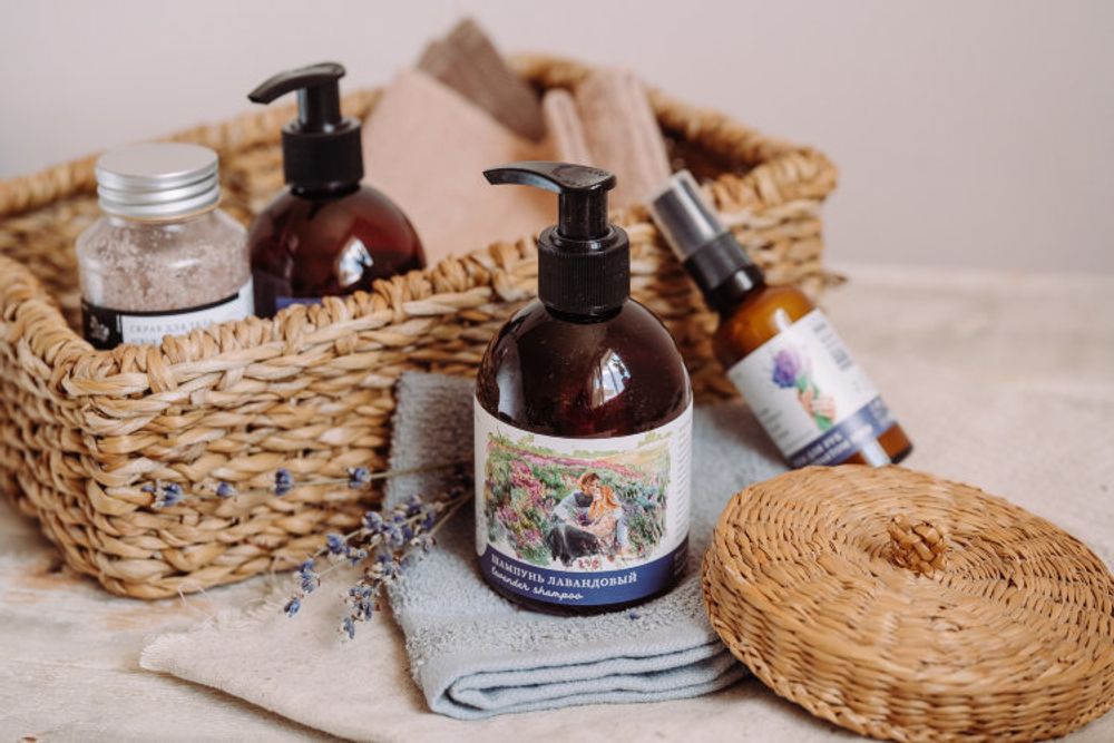 ШАМПУНЬ "ЛАВАНДОВЫЙ" — ДЛЯ НОРМАЛЬНЫХ И СУХИХ ВОЛОС 250мл (Краснополянская косметика)