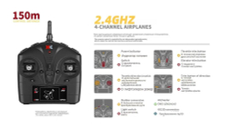 Радиоуправляемый самолет Wltoys A300 XK-A300 , четырехканальный биплан, 2.4G3D6G , 6 осевой гироскоп , Beech D17S времен Второй мировой войны