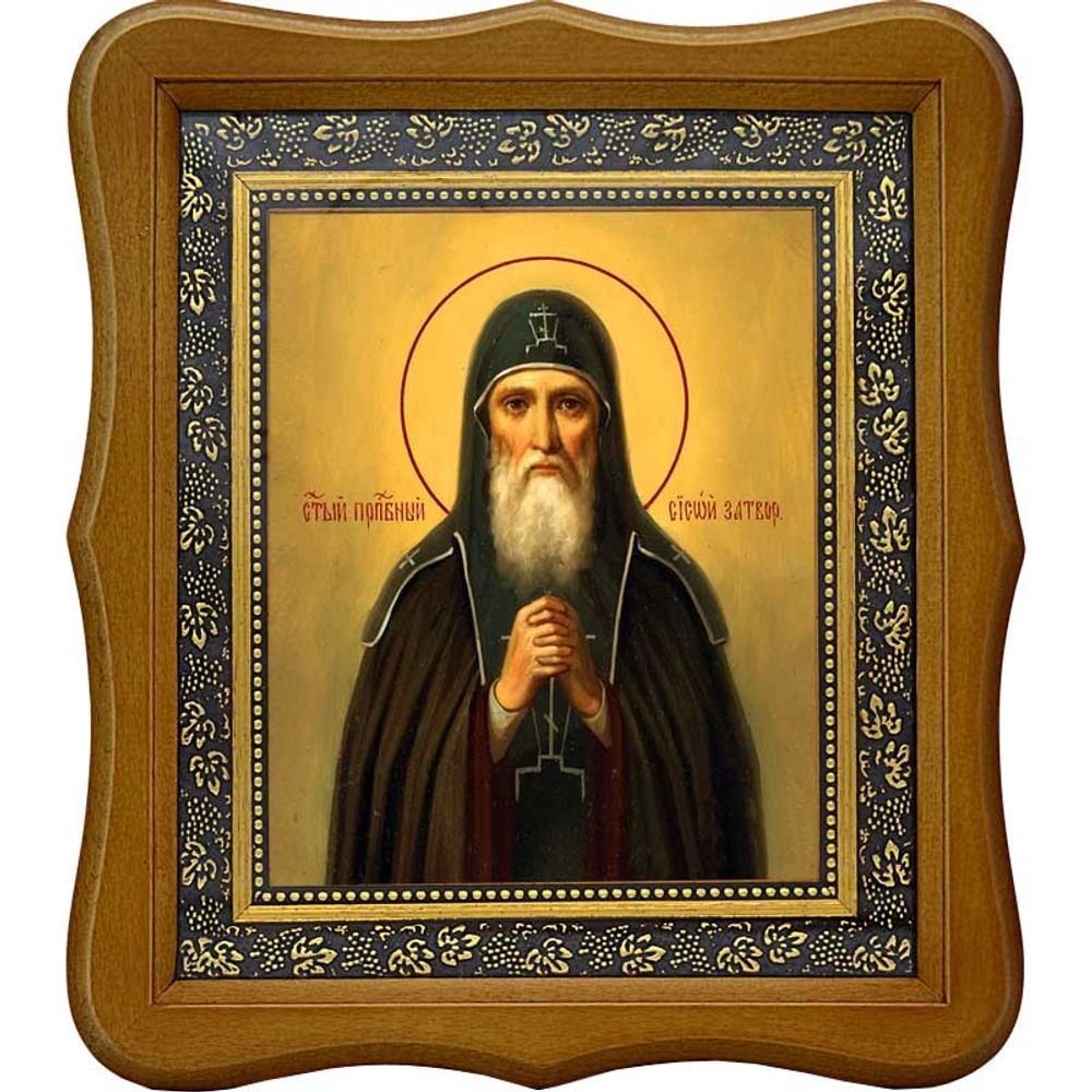 Сисой Печерский Преподобный схимонах. Икона на холсте.