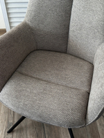 Стул М-City DISAUR Понтус (Pontus) поворотный на 360 градусов, Серый, темно-серый (Kn01-03, Bz1046-02 ), Черный Карк