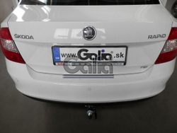 Фаркоп оцинкованный Galia S104C для Skoda Rapid лифтбек/универсал 2013-, SEAT Toledo седан 2013-(паспорт и сертификат в комплекте)(без электрики)