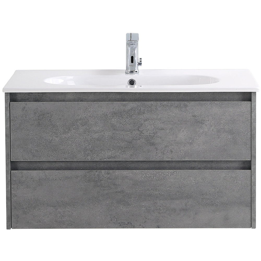 Тумба под раковину BelBagno Kraft 100 KRAFT-1000-2C-SO-CG подвесная Cemento Grigio