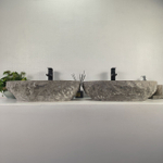 Раковина из мрамора ПАРА! Erozy Grey EM-64669 61*42*16 0189