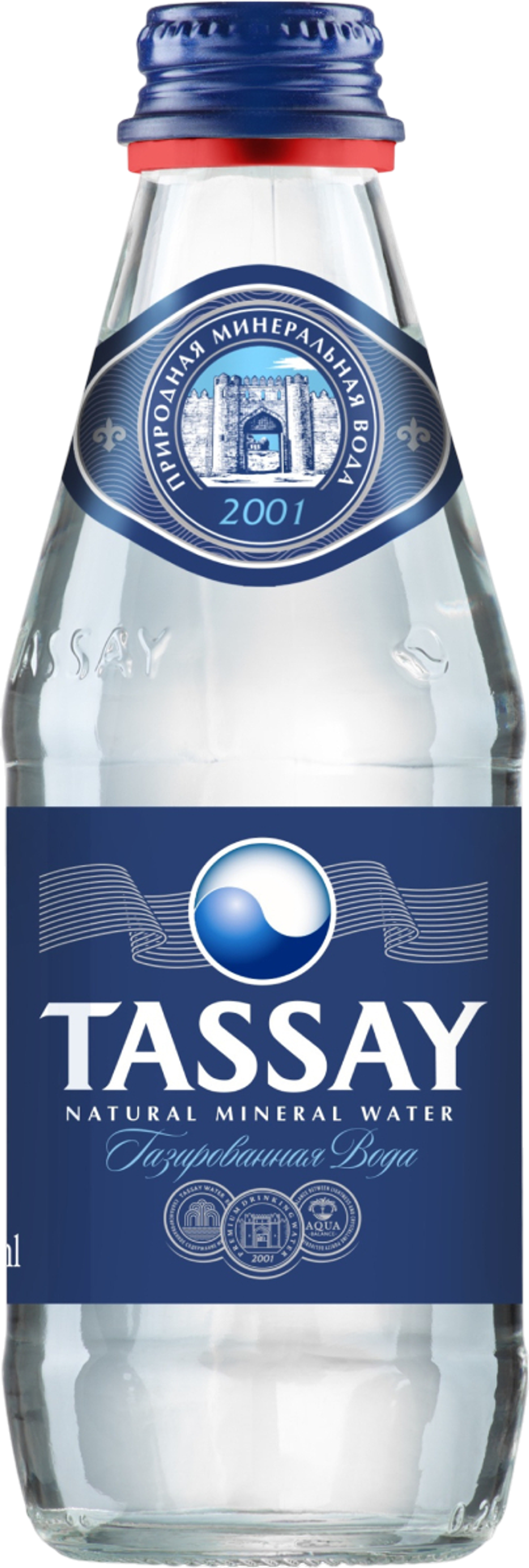 Вода Tassay газированная, Glass 0,25 л.