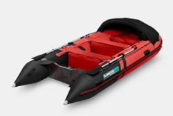 Надувная лодка GLADIATOR C420AL красно-черный