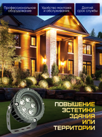 Прожектор для архитектурного и ландшафтного освещения 220V 5W 3000К теплый белый, угол 30 градусов
