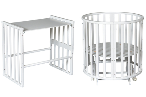 Детская кроватка Severyanka 3 сл.кость (6в1, овальная, круглая, универсальный маятник, колесо)