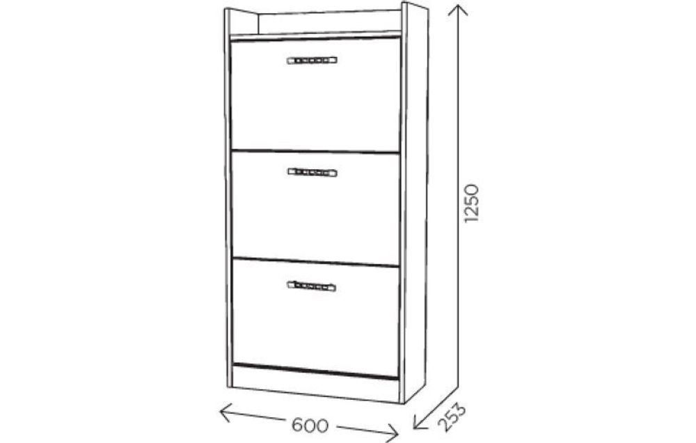 Обувница "Ева 3" М-6 (венге), ЛДСП, Комфорт-S