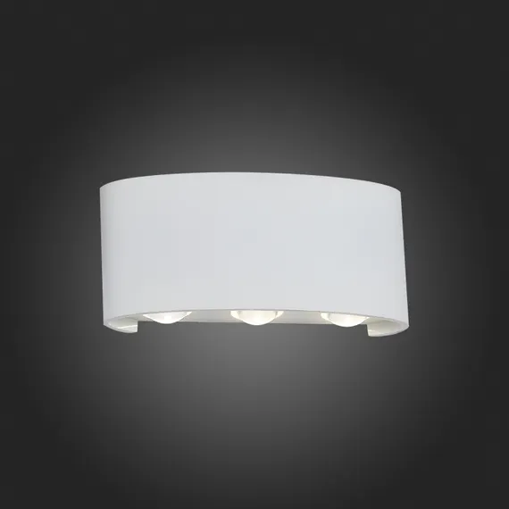 SL089.501.06 Светильник уличный настенный ST-Luce Белый кварцевый/Белый кварцевый, Прозрачный LED 6* BISELLO