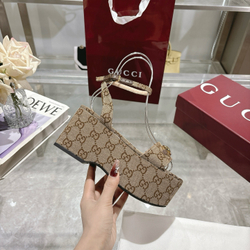Gucci Horsebit Flatform Sandal