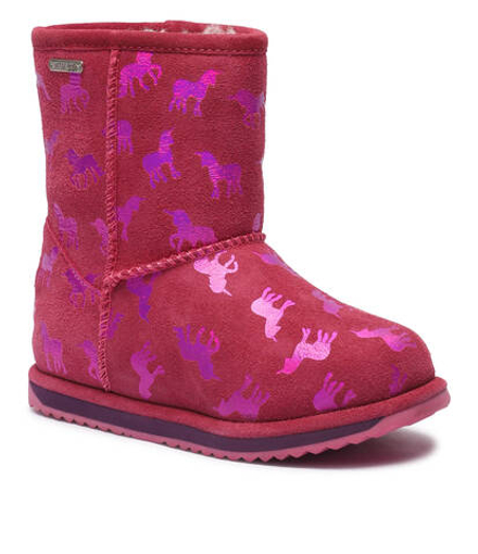 Кожаные угги Rainbow Unicorn Brumby EMU Australia - розовый(K12373)