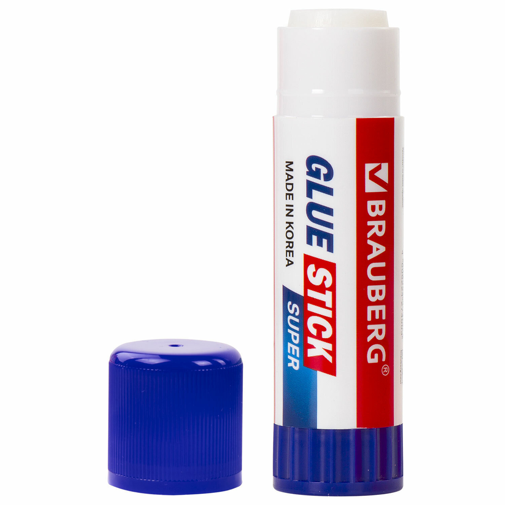 Клей-карандаш BRAUBERG SUPER 21 г ЮЖНАЯ КОРЕЯ (12 штук в упаковке)