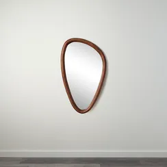 Зеркало настенное torhill, 42х70 см, коричневое