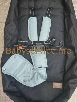 Текстиль сиденья Carrello Fortuna черный / бирюзовый