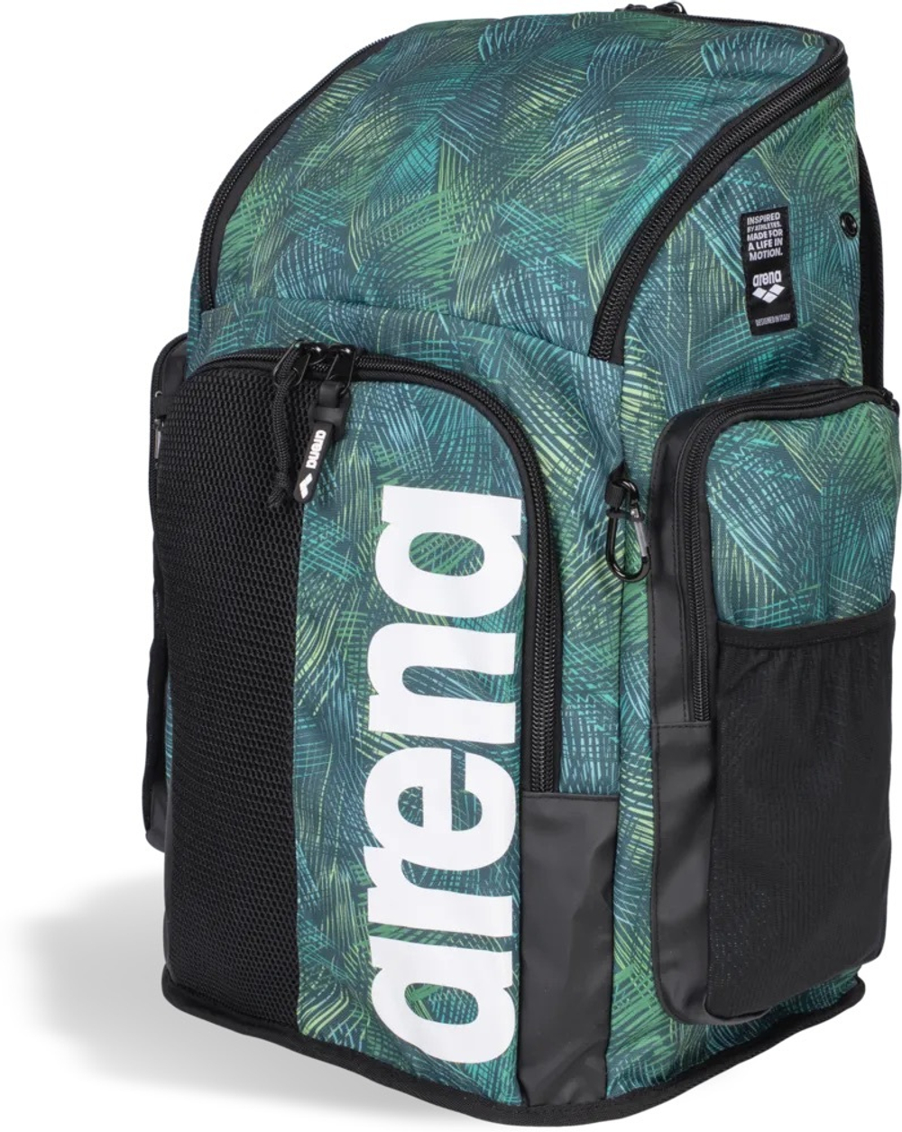 ARENA SPIKY III BACKPACK 45 ALLOVER ENERGY GREEN
