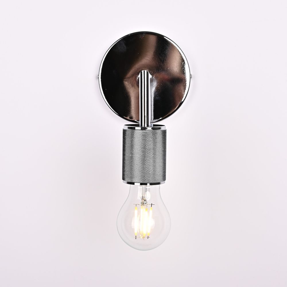 Бра Rh Utilitaire Single Sconce Silver By Imperiumloft
