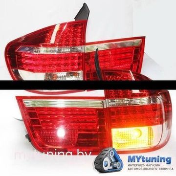 Задние фонари red white led для BMW X5 E70