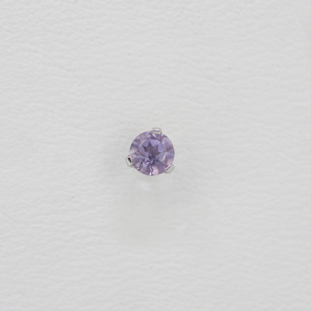 3-Prong-set gem tops with Precious stone
