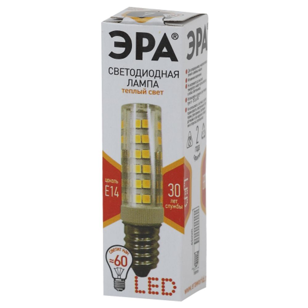 Лампочка светодиодная ЭРА STD LED T25-7W-CORN-827-E14 E14 / Е14 7Вт теплый белый свет