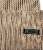 Хлопковая шапка Fati BOSS BLACK - бежевый(50495306)