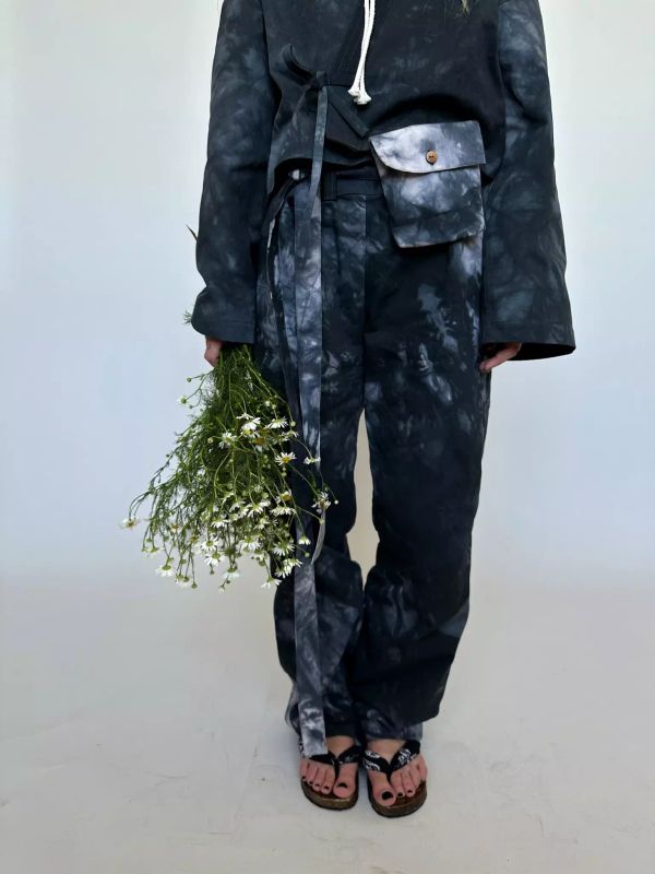 Брюки Хакама графитовые - фото 2