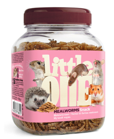 Литл оне LITTLE ONE Лак-во д/грыз всеядных Мучной червь 70г