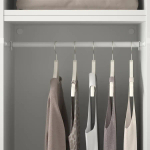 Платяной шкаф - PLATSA/KALBÅDEN/IKEA/ ПЛАТСА/КЛБАДЕН ИКЕА,180x57x241 см, белый