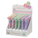 Ручка шариковая, автоматическая, 3в1, Basir, 3-ёх цветная, серия "Единорог", с резиновой фигуркой, 36 шт