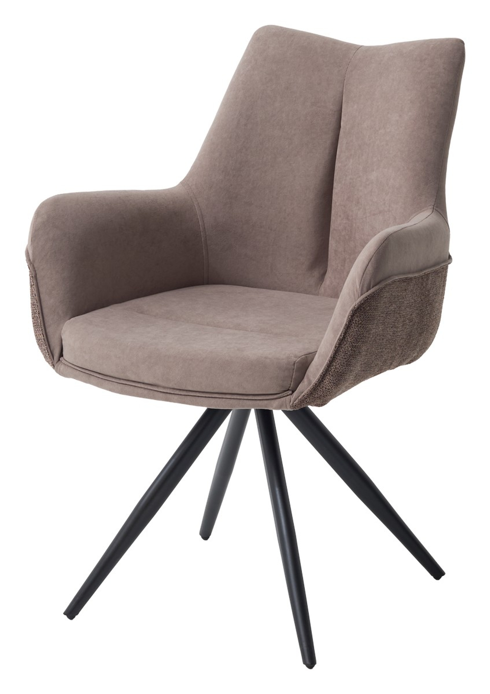 Стул МАРК 360 град., цвет B-05/SIERRA-10 капучино, велюр / черный каркас М-City