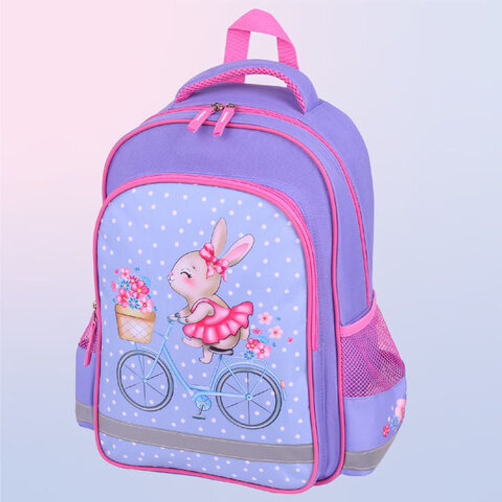 Рюкзак ПИФАГОР SCHOOL, 1 отделение, 3 кармана, "Little beauty", 38x28х14 см, 271402