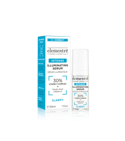 Сыворотка с витамином С 30% - СИЯНИЕ 30% VITAMINC C - ILLUMINATING SERUM 30 ml от Elementrè Dermo Cosmetics, Швейцария,  для тусклой и уставшей кожи, при признаках фотостарения, для anti-age программ, для кожи с неровным тоном и пигментацией, как интенсивный антиоксидантный  уход
