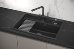 Кухонная мойка GRANULA Kitchen Space (7301, ЧЁРНЫЙ)