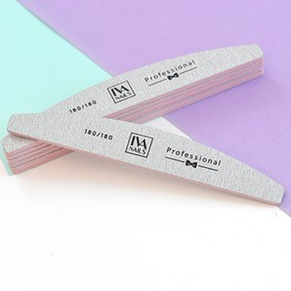 Пилка "Лодочка" для ногтей 180/180, IVA NAILS