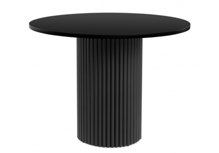 Стол деревянный Woodville Барел 110 черный, черный, ножки черные