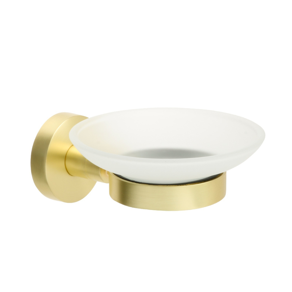 Мыльница стекло FIXSEN "COMFORT GOLD" золото-сатин FX-87008