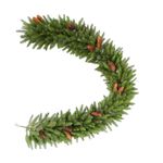 Хвойная гирлянда с шишками "Pine" литая хвоя