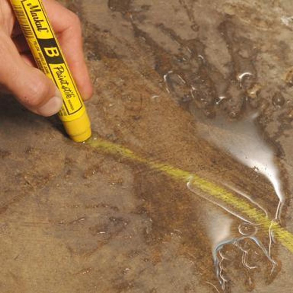 Маркер с твердой краской Markal B Paintstik 17мм. YELLOW 080221