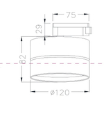 Накладной светильник Maytoni ONDA TR007-1-18W3K-B4K