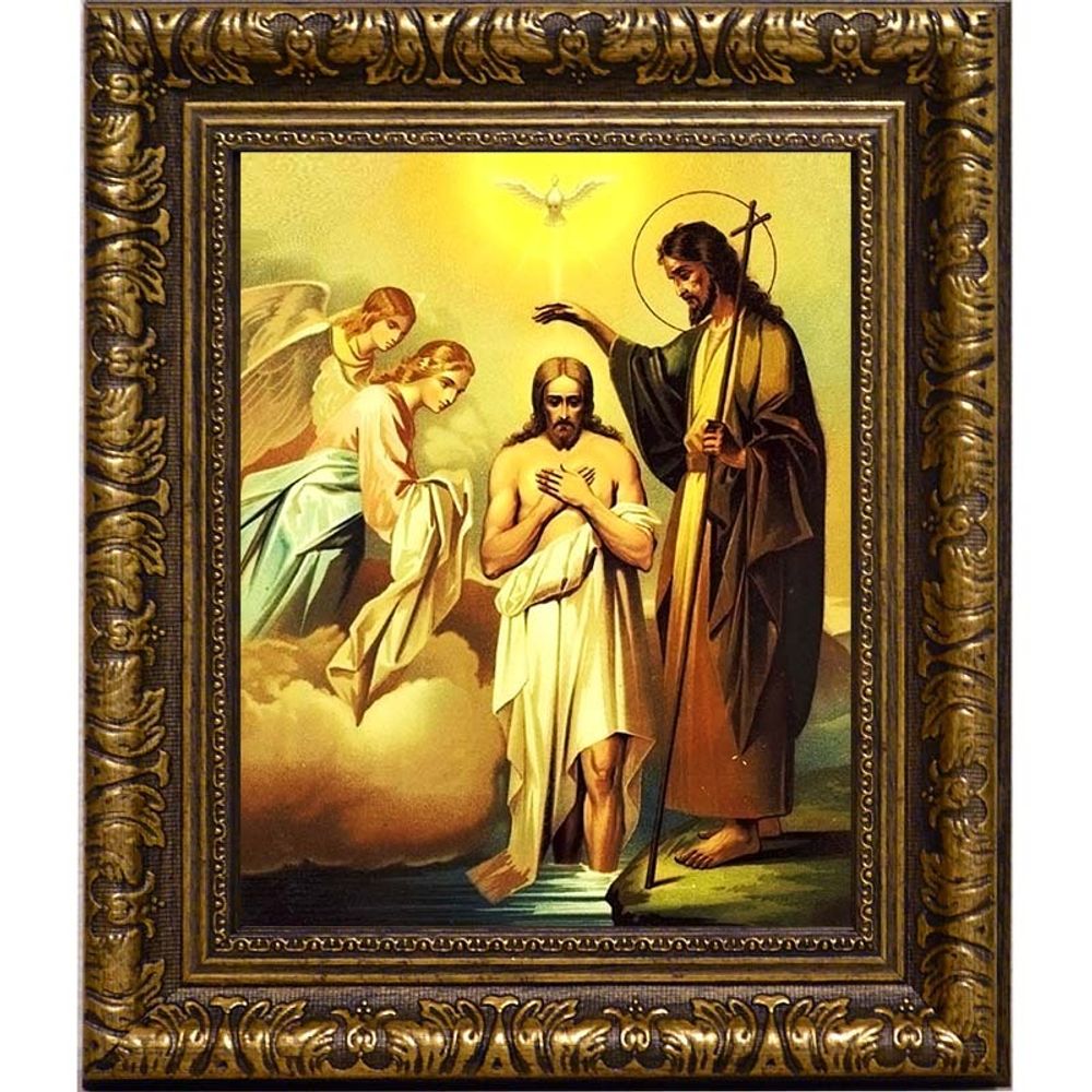 Богоявление (Крещение) Господне . Икона на холсте.