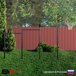 Уличный турник Sv Sport УТ-3.1К (Щит баскет/Кронш бокс)