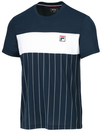 Футболка для мальчика теннисная Fila T-Shirt Mauri - peacoat blue/white