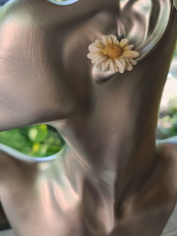 Серьги-пуссеты Ромашки