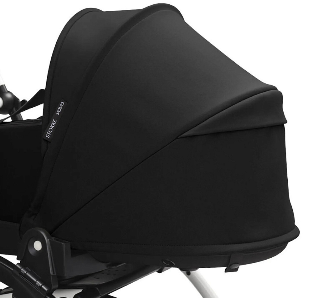 Коляска Stokke YOYO3 Newborn Shell рама белая White 2 в 1 Black